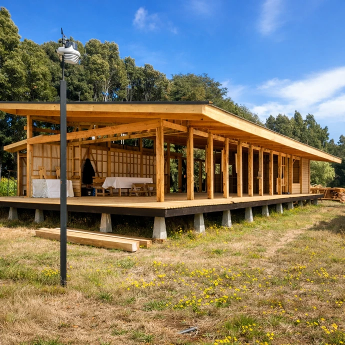 Casa moderna construida en Isla San Francisco por Constructora Werner