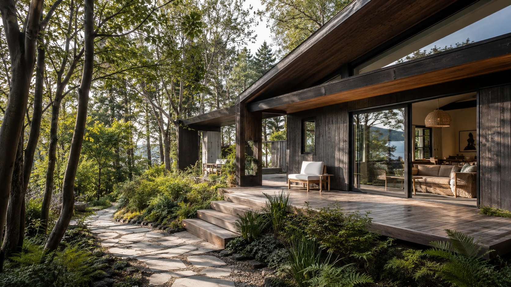 Vivienda personalizada terminada con diseño coherente y fuerte identidad arquitectónica